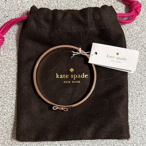 kate spade Rose Gold Bow Slim Bangle Bracelet